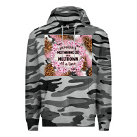 Slate Camo surviving motherhood one meltdown at the time Premium Hoodie - TumblerDesignByShophia