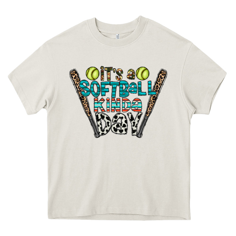 Softball Heavy Core Tee by CowhideDigitalArt | Teevron