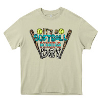Mossy softball Heavy Core Tee - CowhideDigitalArt