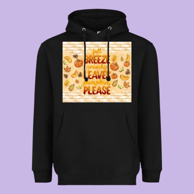 Fall Breeze Crunchy Leaves Heavyweight Hoodie Designed By Tumblerdesignbyshophia