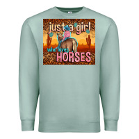 Seafoam just a girl who loves horses Premium Sweatshirt - TumblerDesignByShophia