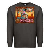 Smoke just a girl who loves horses Premium Sweatshirt - TumblerDesignByShophia