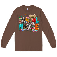 Chestnut school nurse Long Sleeve Tee - NancyCooperArtShop