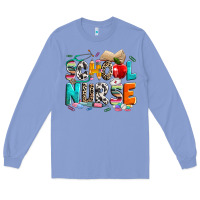 Colony Blue school nurse Long Sleeve Tee - NancyCooperArtShop