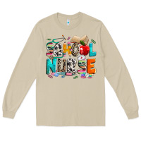 Mushroom school nurse Long Sleeve Tee - NancyCooperArtShop