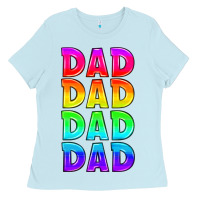 Baby Blue lgbtq dad Ladies Tee - HRA Design Shop