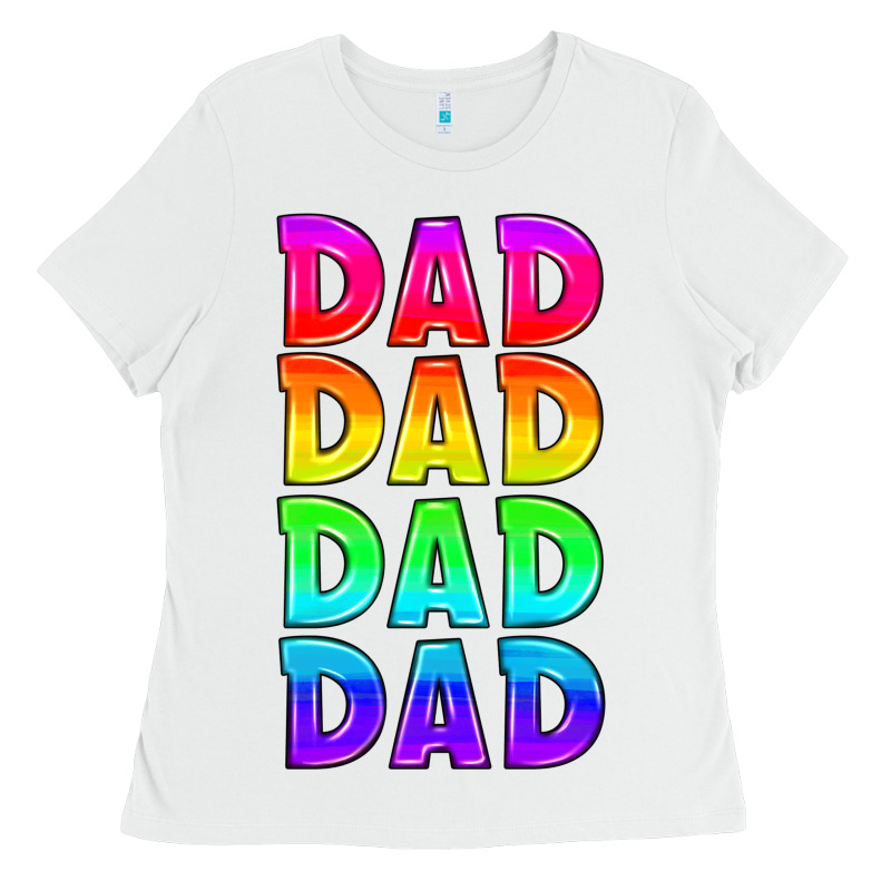 Lgbtq Dad Ladies Tee by HRA Design Shop | Teevron