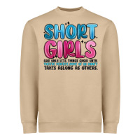 Girls God Only Lets Things Grow Until Theyre Heavyweight Sweatshirt | Teevron