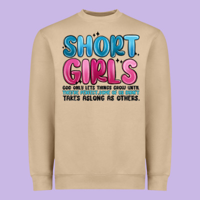 Girls God Only Lets Things Grow Until Theyre Heavyweight Sweatshirt Designed By Maliassmallbusiness