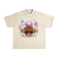 Sandshell easter cow Urban Heavy Tee - MaliasSmallBusiness