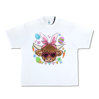 White easter cow Urban Heavy Tee - MaliasSmallBusiness