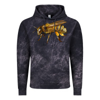 Cloud Black Bee Side Vintage Hoodie - LillyAllenDesigns