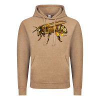 Vintage Coffee Bee Side Vintage Hoodie - LillyAllenDesigns
