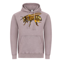 Vintage Zinc Bee Side Vintage Hoodie - LillyAllenDesigns