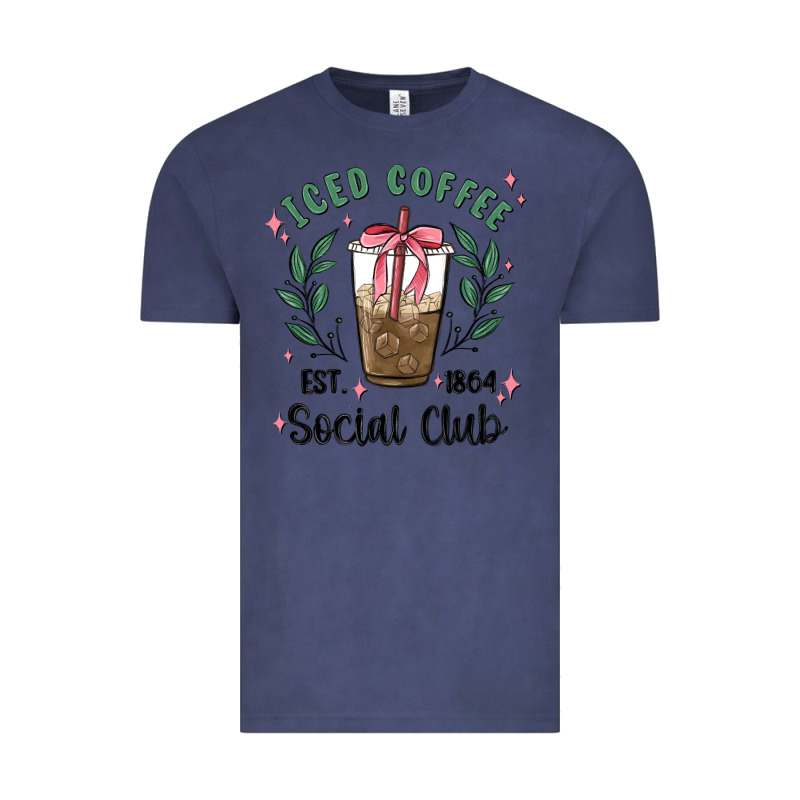 Iced Coffee Social Club Vintage Tee by MaliasSmallBusiness | Teevron