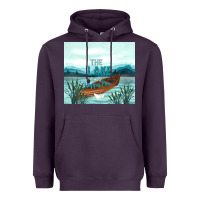 Plum the lake is my happy place Heavyweight Hoodie - TumblerDesignByShophia
