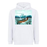 White the lake is my happy place Heavyweight Hoodie - TumblerDesignByShophia