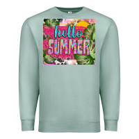 Seafoam hello summer with cowhide Premium Sweatshirt - TumblerDesignByShophia
