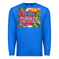 True Royal hello summer with cowhide Premium Sweatshirt - TumblerDesignByShophia