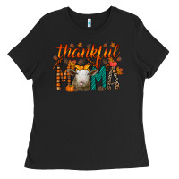 Black thankful mama sheep Ladies Tee - RacoonDesign