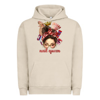 Pigment French Oak nail queen messy bun with crown bbs Urban Hoodie - BundleAndBundleShop