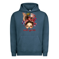 Pigment Midnight Navy nail queen messy bun with crown bbs Urban Hoodie - BundleAndBundleShop
