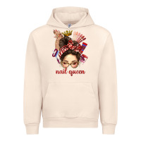 Sandshell nail queen messy bun with crown bbs Urban Hoodie - BundleAndBundleShop