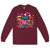 Burgundy little miss third grade Long Sleeve Tee - NancyCooperArtShop