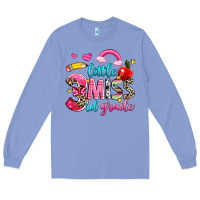 Colony Blue little miss third grade Long Sleeve Tee - NancyCooperArtShop