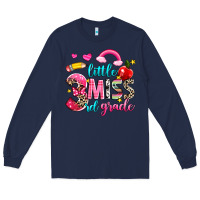 Navy little miss third grade Long Sleeve Tee - NancyCooperArtShop