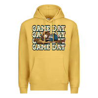 Antique Gold game day baseball Premium Hoodie - HowdyJamesFarm