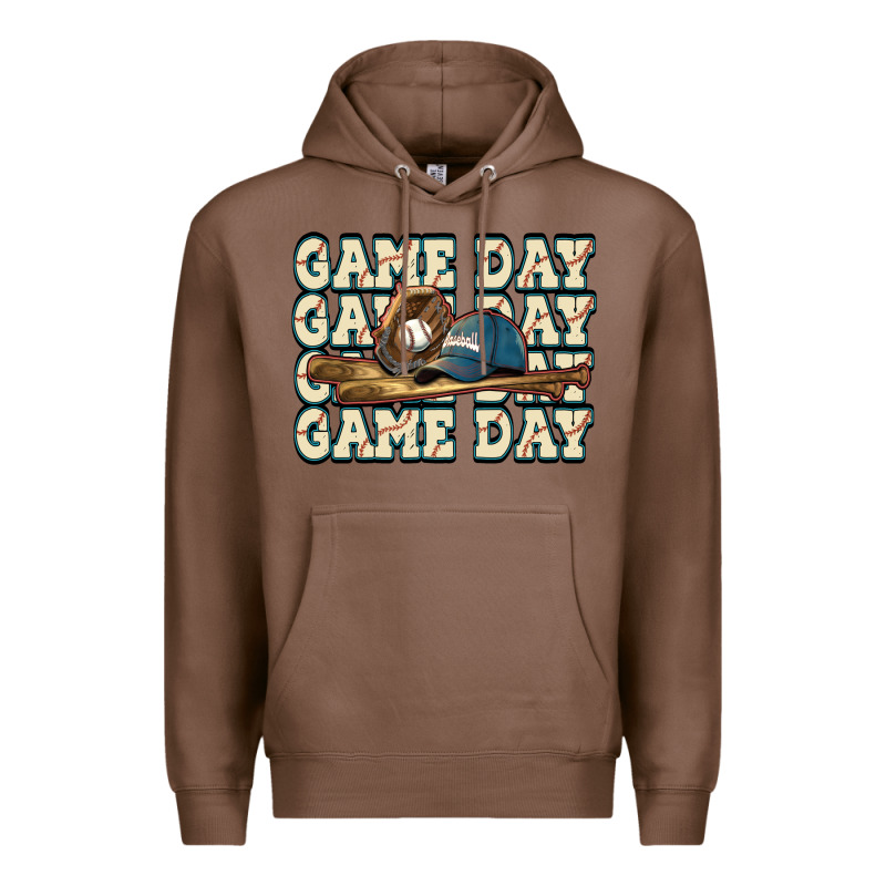 Game Day Baseball Premium Hoodie by HowdyJamesFarm | Teevron
