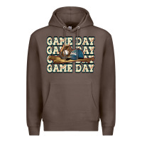 Coffee game day baseball Premium Hoodie - HowdyJamesFarm