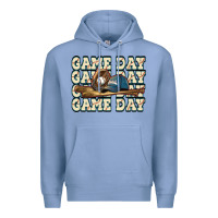 Colony Blue game day baseball Premium Hoodie - HowdyJamesFarm