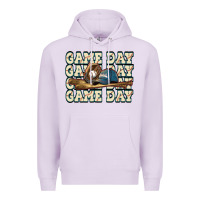 Lilac game day baseball Premium Hoodie - HowdyJamesFarm