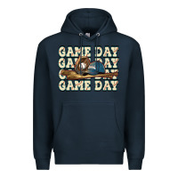 Navy game day baseball Premium Hoodie - HowdyJamesFarm