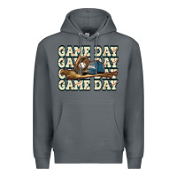 Rock game day baseball Premium Hoodie - HowdyJamesFarm