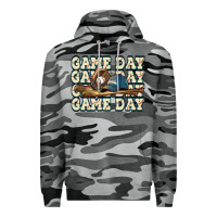 Slate Camo game day baseball Premium Hoodie - HowdyJamesFarm