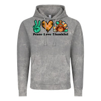 Cloud Rock peace love thankful turkey Vintage Hoodie - Jasminsmagicworld
