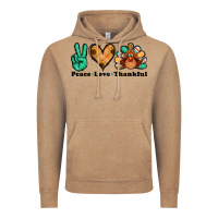 Vintage Coffee peace love thankful turkey Vintage Hoodie - Jasminsmagicworld