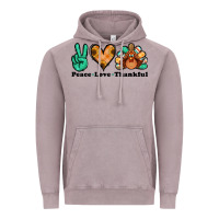 Vintage Zinc peace love thankful turkey Vintage Hoodie - Jasminsmagicworld