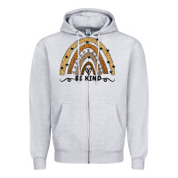 Heather Grey Be Kind Rainbow Zipper Hoodie - Bettercallsaul