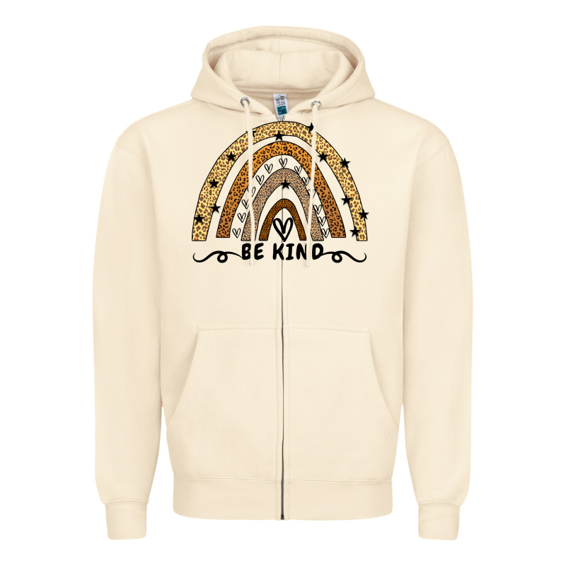 Be Kind Rainbow Zipper Hoodie by Bettercallsaul | Teevron