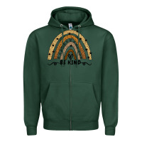 Sports Green Be Kind Rainbow Zipper Hoodie - Bettercallsaul