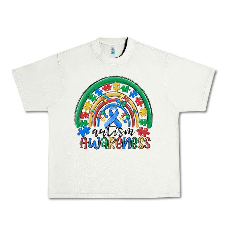 Autism Awareness Rainbow Urban Heavy Tee by MaliasSmallBusiness | Teevron