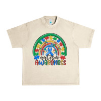Sandshell autism awareness rainbow Urban Heavy Tee - MaliasSmallBusiness