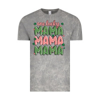 Cloud Rock one lucky mama Vintage Tee - MaliasSmallBusiness