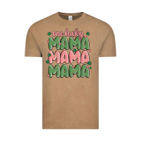 Vintage Coffee one lucky mama Vintage Tee - MaliasSmallBusiness