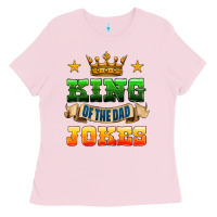 Bubblegum Pink king of the jokes Ladies Tee - HRA Design Shop