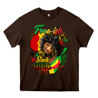 Chocolate Brown free ish since 1865 Heavy Core Tee - HRA Design Shop
